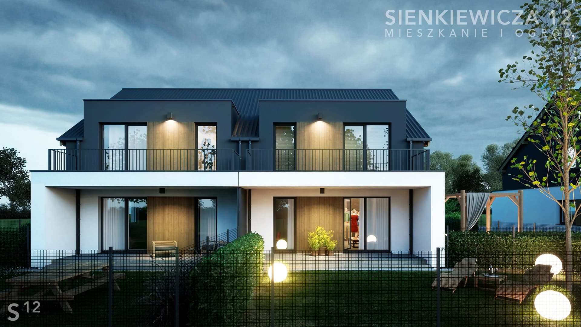 Zdjęcie wizualizacji budynków mieszkalnych Zator ul. Sienkiewicza 12. Zdjęcie podglądowe nr 2