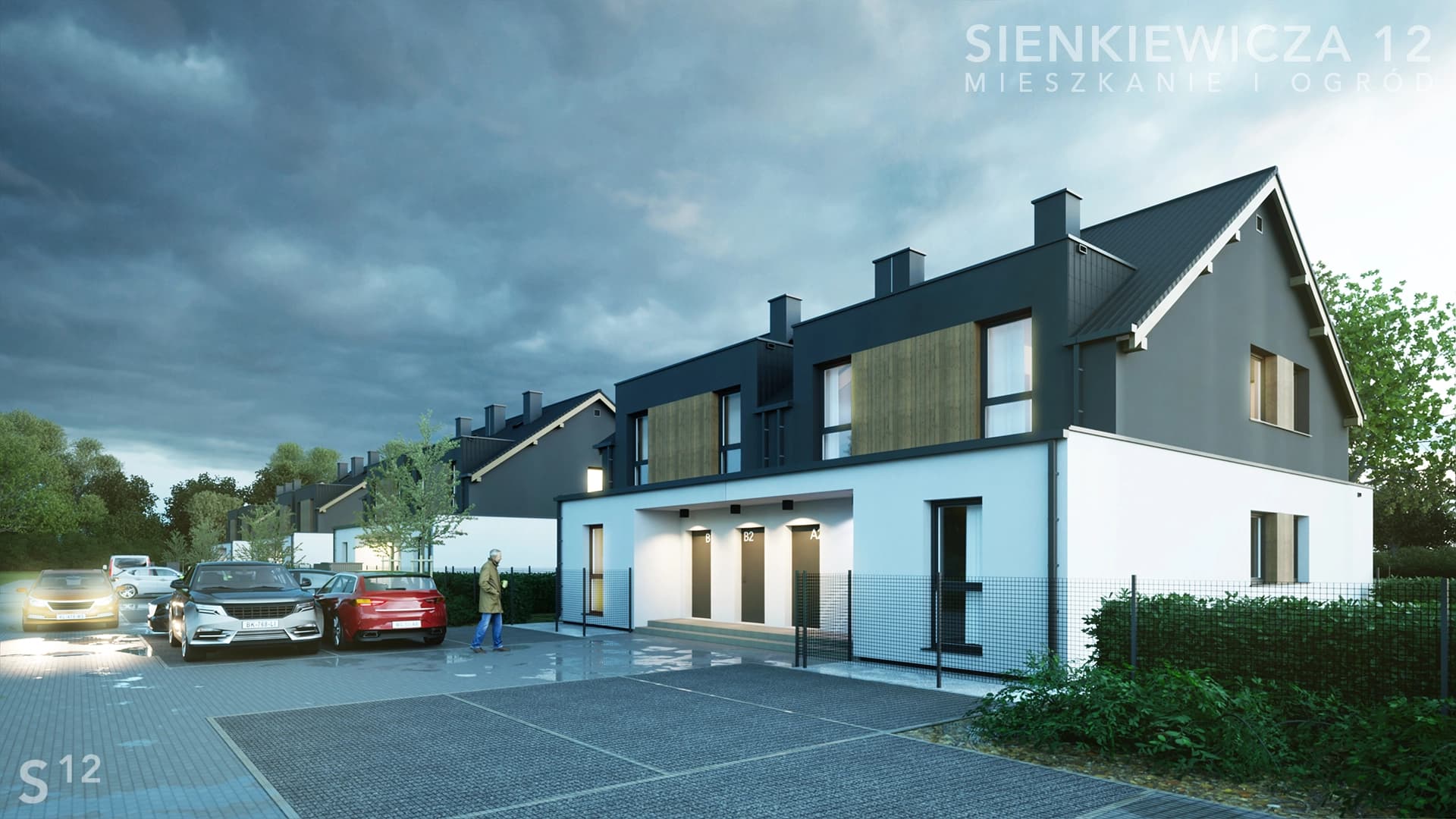 Zdjęcie wizualizacji budynków mieszkalnych Zator ul. Sienkiewicza 12. Zdjęcie podglądowe nr 4